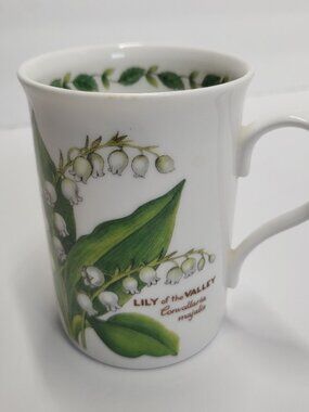 Crown Trent Mug Cup Lilly of the Valley Fine Bone China Made in England